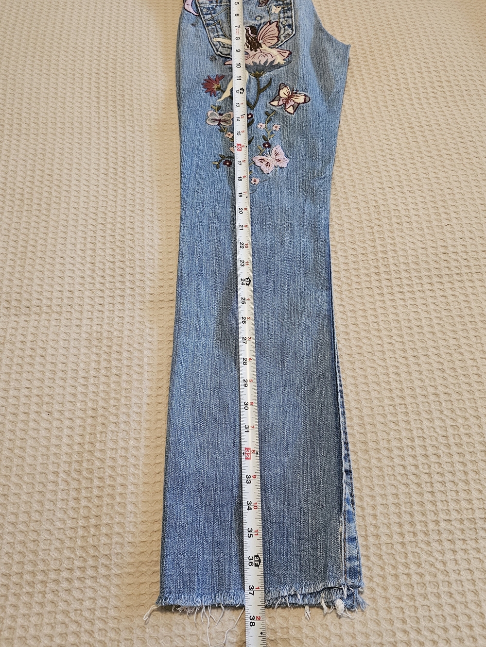 ๐งโโ๏ธโจ TRUE RELIGION FAIRYCORE Y2K VINTAGE JEANS โ EXTREMELY RARE Size 27 - Picture 13 of 15